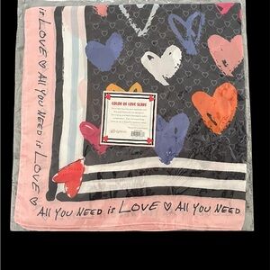 NWT Brighton Color of Love Heart Scarf